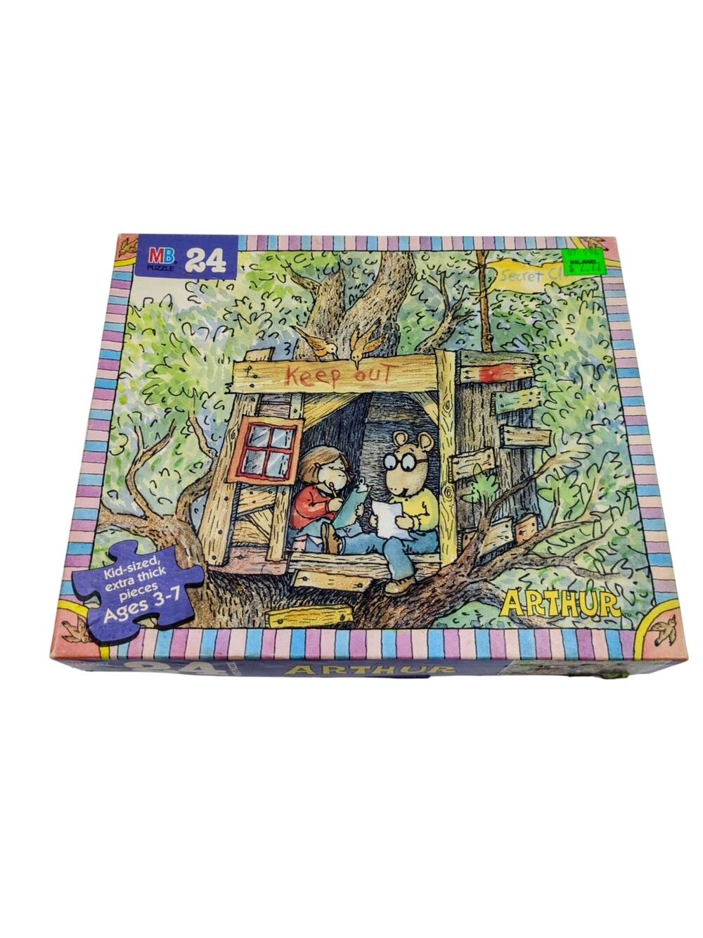 MB Arthur Treehouse 24-Piece Extra Thick Jigsaw Puzzle Kid-Sized 1998 Complete